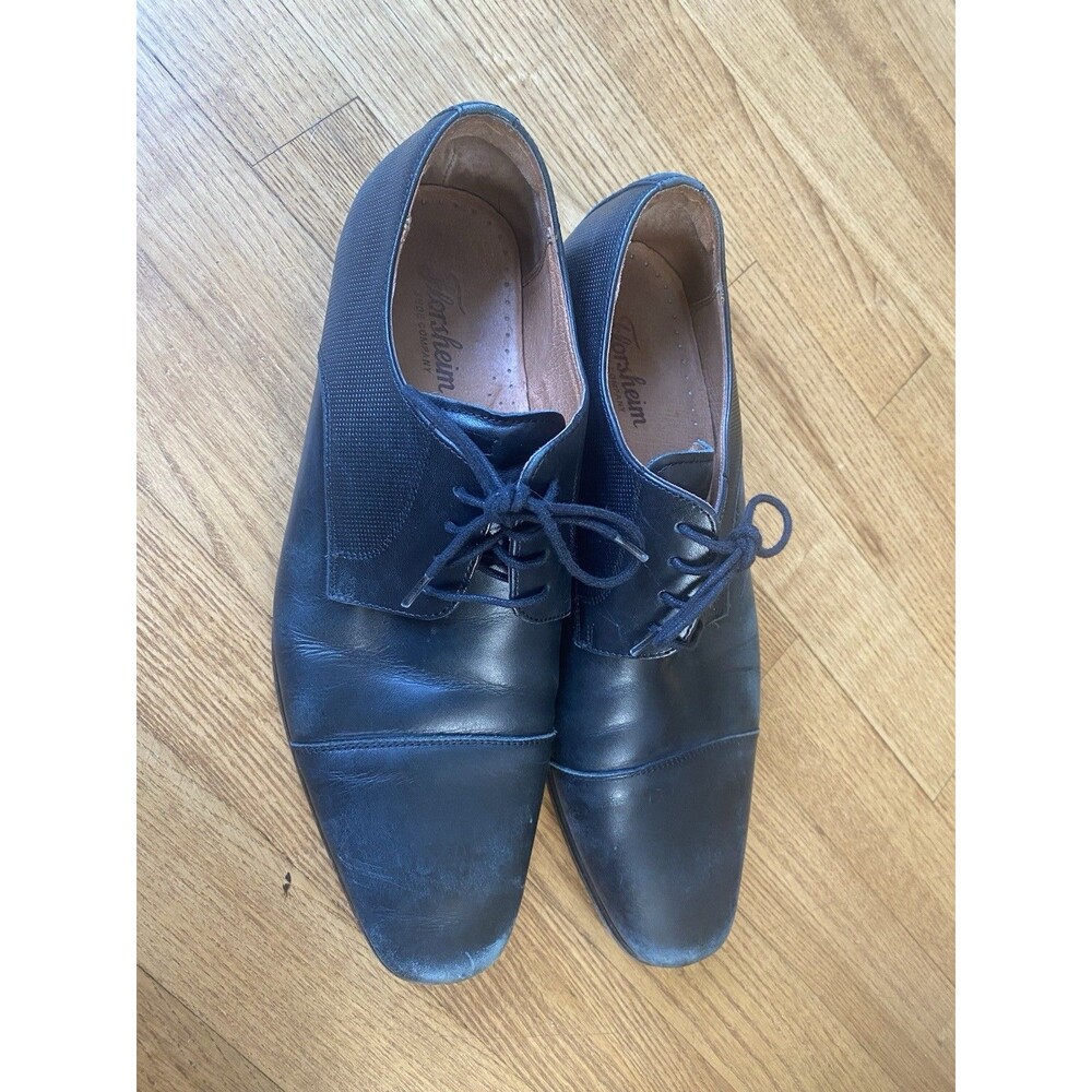 Florsheim Men's Shoe Size 9.5 D Postino Cap Toe Oxford Leather Black 15149-001